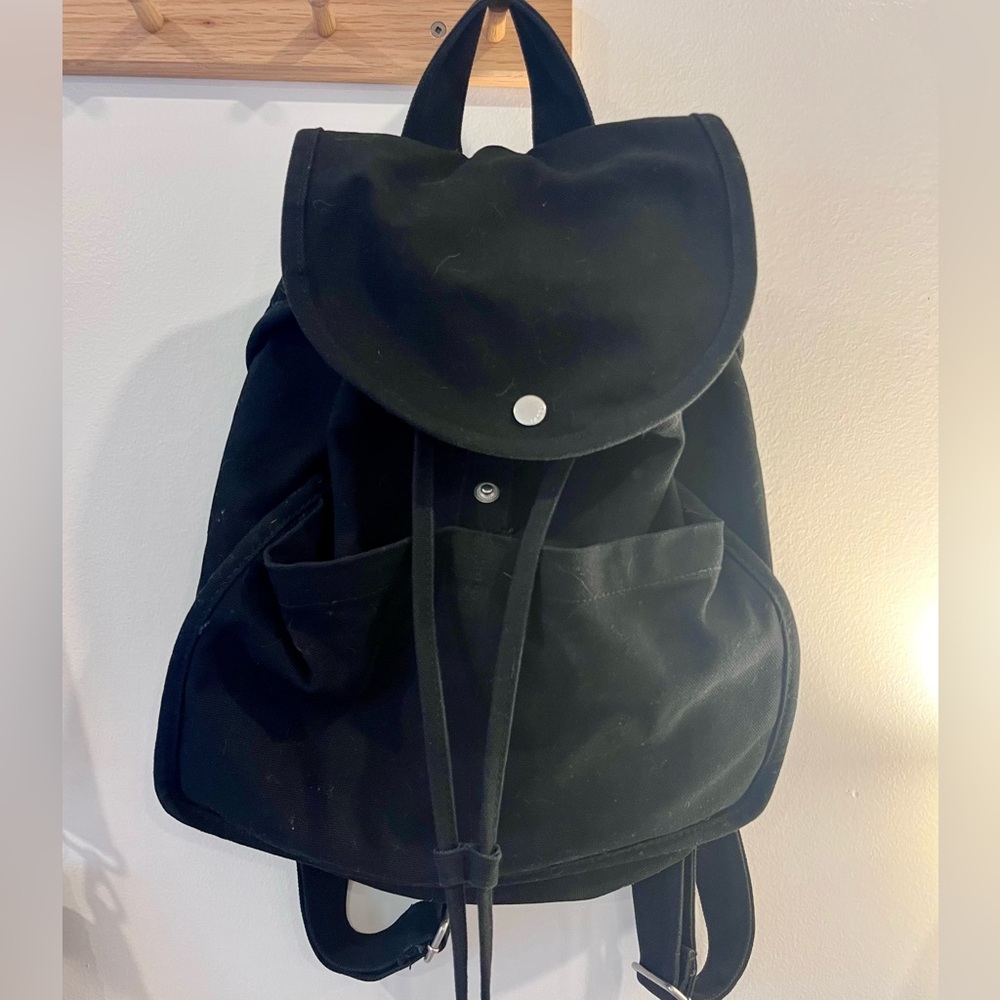 Black BAGGU Canvas Backpack